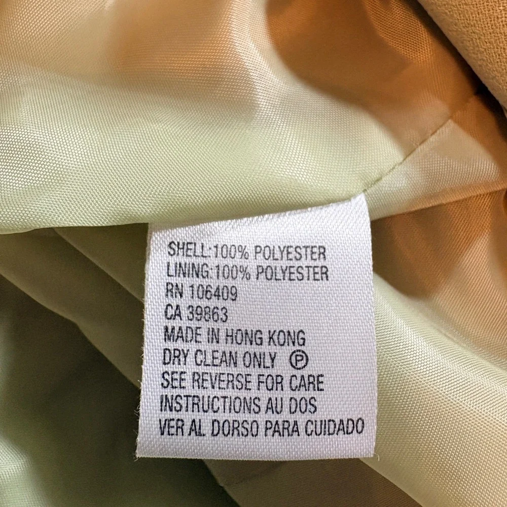 Tahari Arthur S Levine Blazer Shell Set Womens 12 Sage Green Pick Stitch Suit